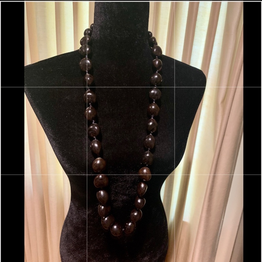 Macadamia Nut Long Necklace